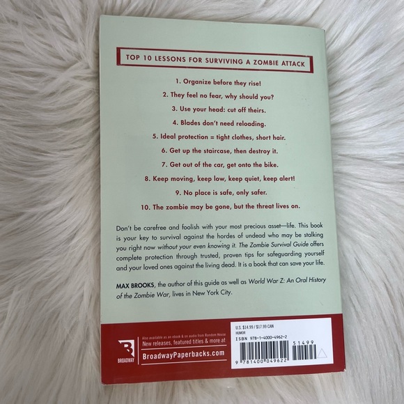 Paperback Book: The Zombie Survival Guide - Picture 2 of 3